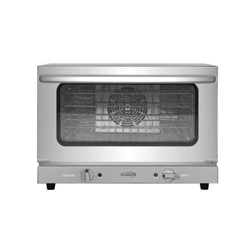 23 in. Countertop Convection Oven for Half-Size Pans with 4 Racks 1600W of Power in Stainless-Steel (KM-CTCO-15)