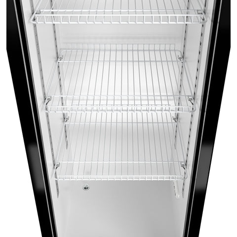 17 in. Slim Commercial Merchandiser Refrigerator 7 Cu. Ft. in Black, ETL Listed (KM-MDR-17S)