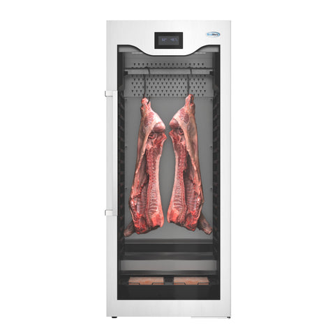 27.5 in. Commercial Dry Ager Refrigerator for Meat Featuring Hanging Rack with Hooks, Charcoal Filter, and Antimicrobial Lining, 17 Cu. Ft. (KM-AGER17)