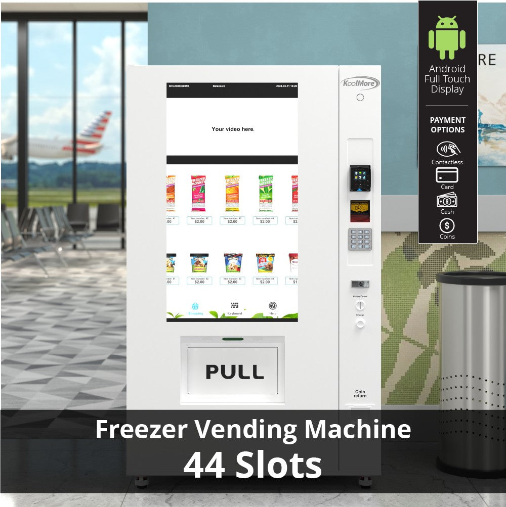 45 in. Commercial Freezer Ice Cream Vending Machine with 44 Slots