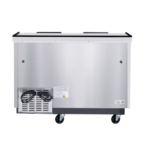 50 in. Commercial Glass Froster in Stainless Steel, ETL Listed, 14 cu. ft. (KM-GF50-SS)