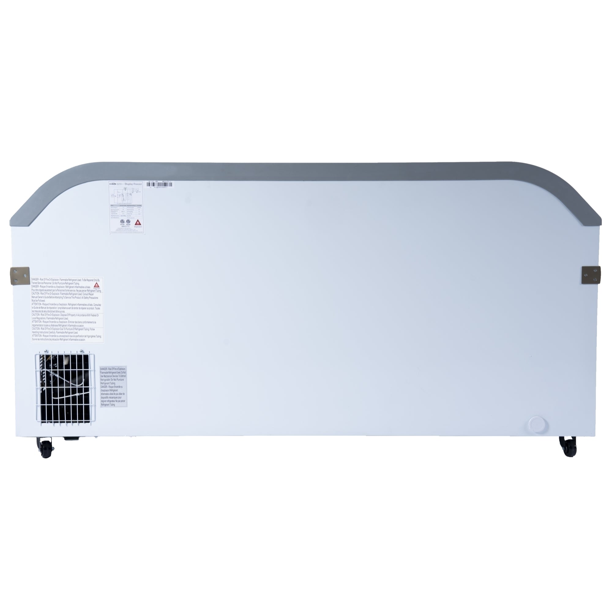 tenter à 65 Inch Manual Defrost Island Chest Freezer in White, 16 cu. ft