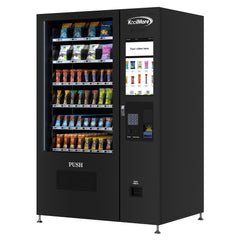 50 in. 60-Slot Snack Vending Machine with 22-inch Touch Screen, Bill and Coin Acceptor in Black, Non-Refrigerated (KM-VMNT-50-BC)