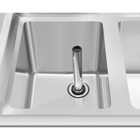 38 in. Three-Compartment Commercial Bar Sink with 3 in. Backsplash and Faucet, NSF Certified in Stainless Steel (SBR3B38-320)