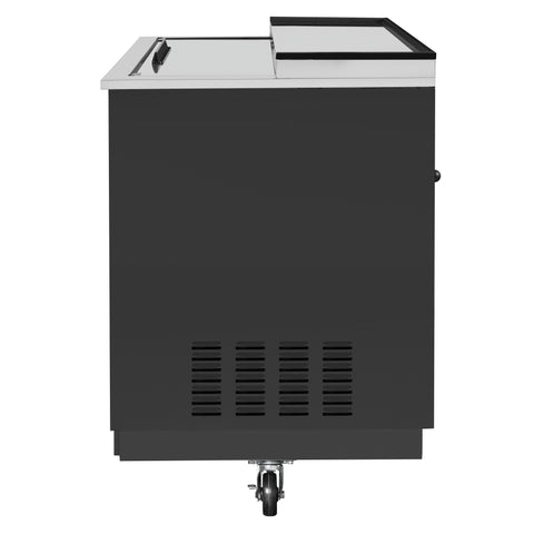 36 in. Commercial Glass Froster in Black Steel, ETL Listed, 9 cu. ft. (KM-GF36-BK)