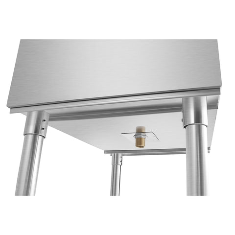 24 in. Commercial Underbar Ice Bin with Siding Lid in Stainless Steel (KM-UIB-1824)