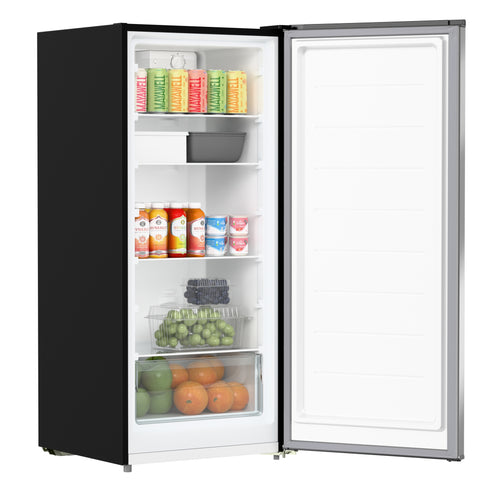 7 Cu. Ft. Garage Ready Convertible Upright Freezer/Refrigerator in Stainless Steel (KM-RUF-7S-SS)