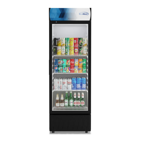 24 in. One-Door Merchandiser Refrigerator - 12 Cu Ft. MDR-1GD-12C.