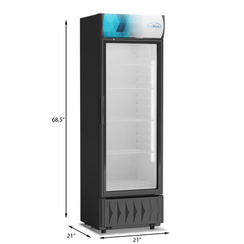 22 in. One-Door Merchandiser Refrigerator - 9 Cu Ft. MDR-9CP