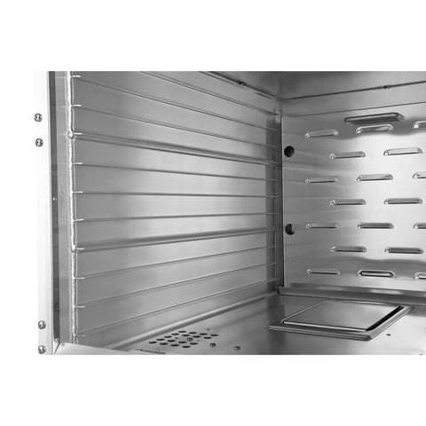 33 in. Commercial Insulated Half-Size Heated Holding Proofing Cabinet with 12-Pan Capacity and Glass Door in Silver (KM-CHP12-SIGL)