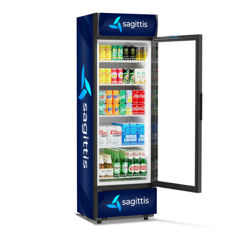 22 in. One-Door Merchandiser Refrigerator - 9 Cu Ft. MDR-9CP - Wrap