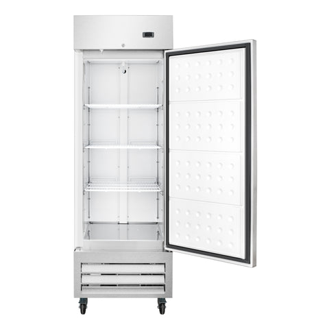 27 in. Commercial One Door Convertible Refrigerator/Freezer with 23 Cu. Ft. Capacity in Stainless Steel, ETL Listed (KM-RIC-1DSS)