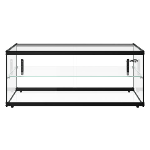 36 in. 2 Tiered Pastry Display Case With Shelf and Sliding Door, 4.2 cu. ft. Capacity, ETL Listed (KM-DC-4CSBK)