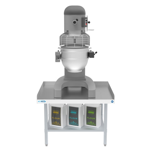 30" x 36" 16-Gauge Stainless Steel Equipment Stand with Galvanized Undershelf, EQT-163036.