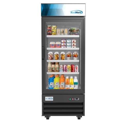 28 in. One-Door Merchandiser Refrigerator - 23 Cu Ft. MDR-1GD-23C