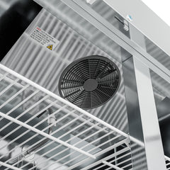 54 in. Commercial Stainless Steel Solid Half Door Reach-In Refrigerator 47 cu. ft. RIR-2D-SSHD