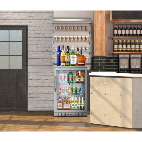 24 in. One-Door Back Bar Refrigerator - 4.1 Cu Ft. BC-1DSW-SS