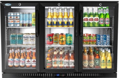 53 in. Three-Door Back Bar Refrigerator - 11 Cu Ft. BC-3DSW-BK
