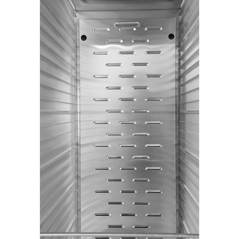 33 in. Commercial Non-Insulated Glass Door Heated Holding/Proofing Cabinet with 36-Pan Capacity in Silver (KM-CHP36-SNGL)