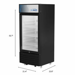 6 cu. ft. One Glass Door Commercial Display Merchandiser Refrigerator (KM-MDR-1D-6C)