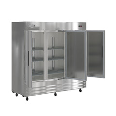 80 in. Three Door Commercial Reach In Refrigerator 72 cu. ft. (RIR-3D-SS)