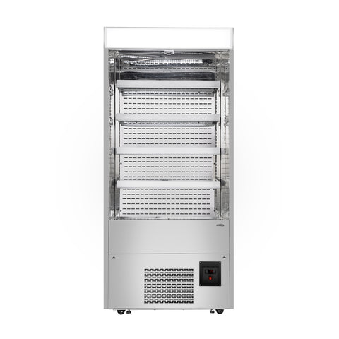 60 in. Open-Air Merchandiser Grab and Go Refrigerator, 18 cu. ft. in Stainless Steel (KM-CDA-18C-SS)