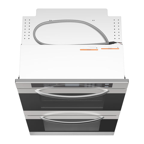 5 cu. ft. Stainless-Steel Premium Convection Double-Unit Wall Oven, KM-WO30D-SS.