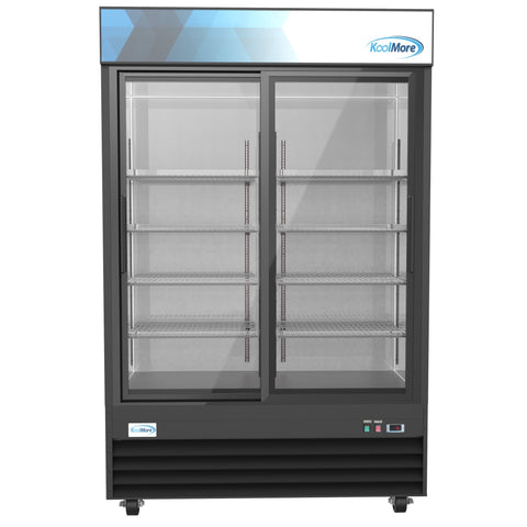 53 in. Two-Door Merchandiser Refrigerator - 45 Cu Ft. MDR-2D-GSLD.