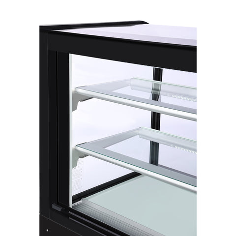 60 in. Refrigerated Bakery Display Case in Black, 17.6 cu. ft. (KM-CDHF-17C-BK)