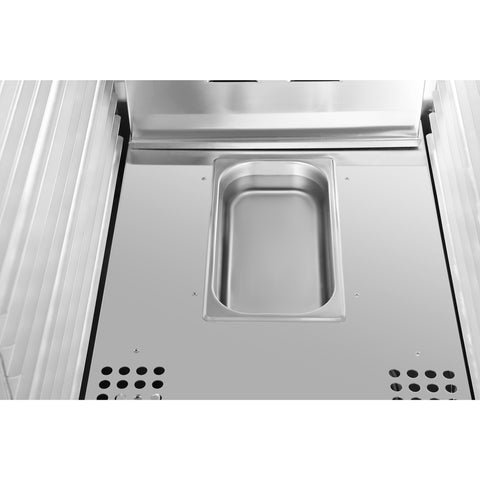 33 in. Commercial Insulated Heated Holding/Proofing  Cabinet with 36-Pan Capacity and Solid Dutch Doors in Silver (KM-CHP36-SIDD)