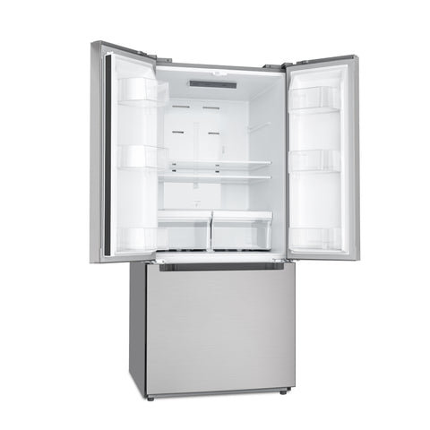 18.5 cu. ft. Stainless-Steel French Door Refrigerator in Silver (KM-RERFDSS-18C)