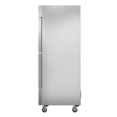 54 in. Commercial Stainless Steel Solid Half Door Reach-In Refrigerator 47 cu. ft. RIR-2D-SSHD