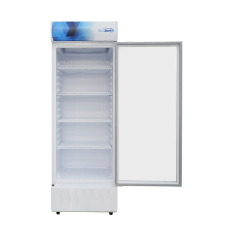 24 in. One-Door Commercial Merchandiser Refrigerator in White,12 cu. ft. (KM-MDR-1GD-12CWH)