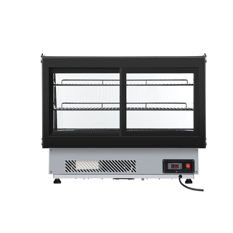 34.5 in. Drop-In Countertop Display Refrigerator in Black (DICDC-160-BK)