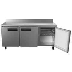 72 in. Three-Door Worktop Refrigerator With 3.5 in. Backsplash - 16.9 Cu Ft. RWT-3D-16C