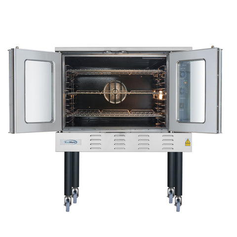 38 in. Full Size Single Deck Commercial LP Convection Oven 54,000 BTU With Casters (KM-CCO54-LPC)