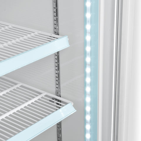 31 in. 1-Door Commercial Display Merchandiser Freezer 23 cu. ft. in White (MDF-1GD-23C-WH)