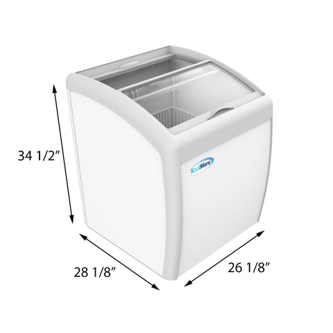 26 in. Display Ice Cream Freezer - 5.7 cu ft. MCF-6C.