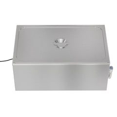 21 Qt. One-Section Electric Countertop Food Warmer With Faucet, CFW-1T.