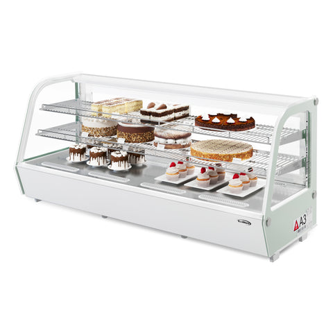 60 in. Countertop Bakery Display Refrigerator in White, 8 cu. ft. (CDC-8C-WH)