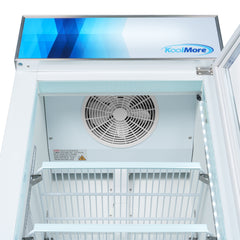 27 in. 1-Door Commercial Display Merchandiser Freezer 13 cu. ft. in White (MDF-1GD-13C-WH)