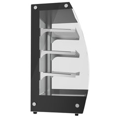 16 in. Commercial Glass Bakery Display Case, Self Service Pastry Case with LED lighting and Rear Door, 2.7 cu. ft. DC-3CB.