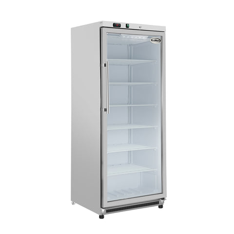 21 Cu. Ft. Commercial Freezer with Glass Door in Stainless Steel - Manual Defrost (KM-FMD20SGD)