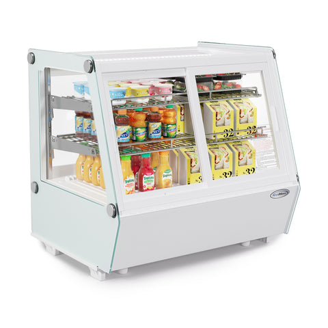 28 in. Self-Service Countertop Display Refrigerator in White (CDC-125-WH)