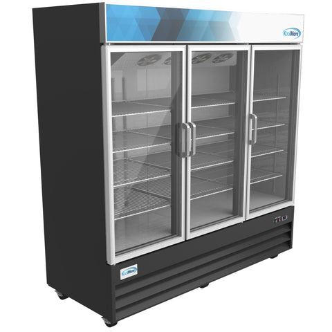 78 in. Three-Door Merchandiser Refrigerator - 53 Cu Ft. MDR-3GD.