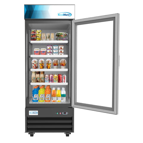 28 in. One-Door Merchandiser Refrigerator - 23 Cu Ft. MDR-1GD-23C