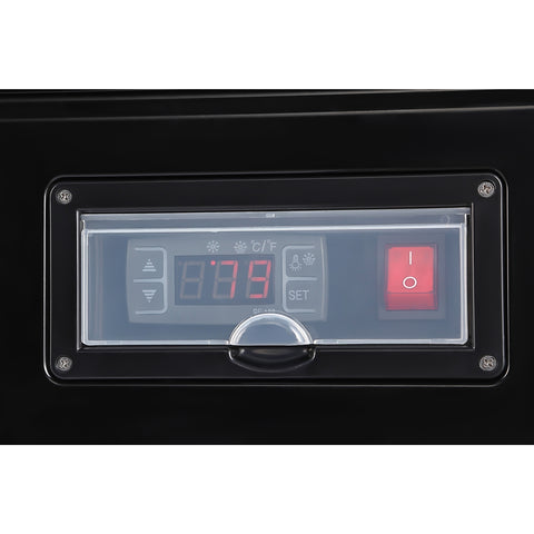 48 in. Self-Service Countertop Display Refrigerator in Black (CDC-250-BK)