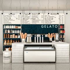 71 in. Commercial Ice Cream Display Freezer, 20 cu. ft. MCF-20C
