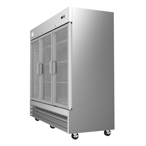 81 in. Three-Door Reach-In Refrigerator - 72 Cu Ft. RIR-3D-GD