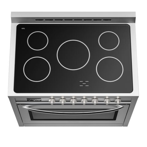 36 in. Professional Electric range Stainless Steel with Legs, 4.3 cu.ft. KM-FR36EE-SS